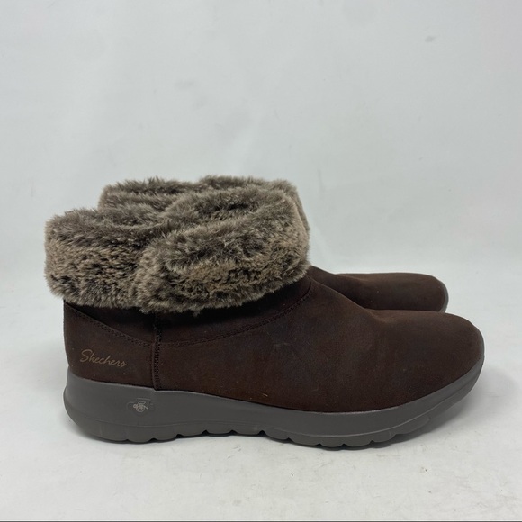 Skechers Women’s On The Go Joy Savvy Brown Boot Size 10 - Picture 2 of 8